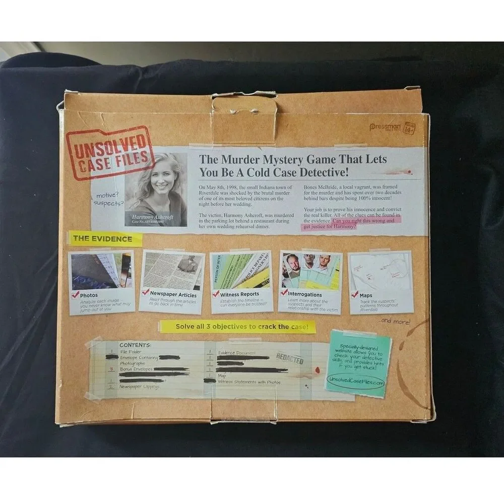 Unsolved Case Files - Harmony Ashcroft -The Murder Mystery Game - 100% Complete